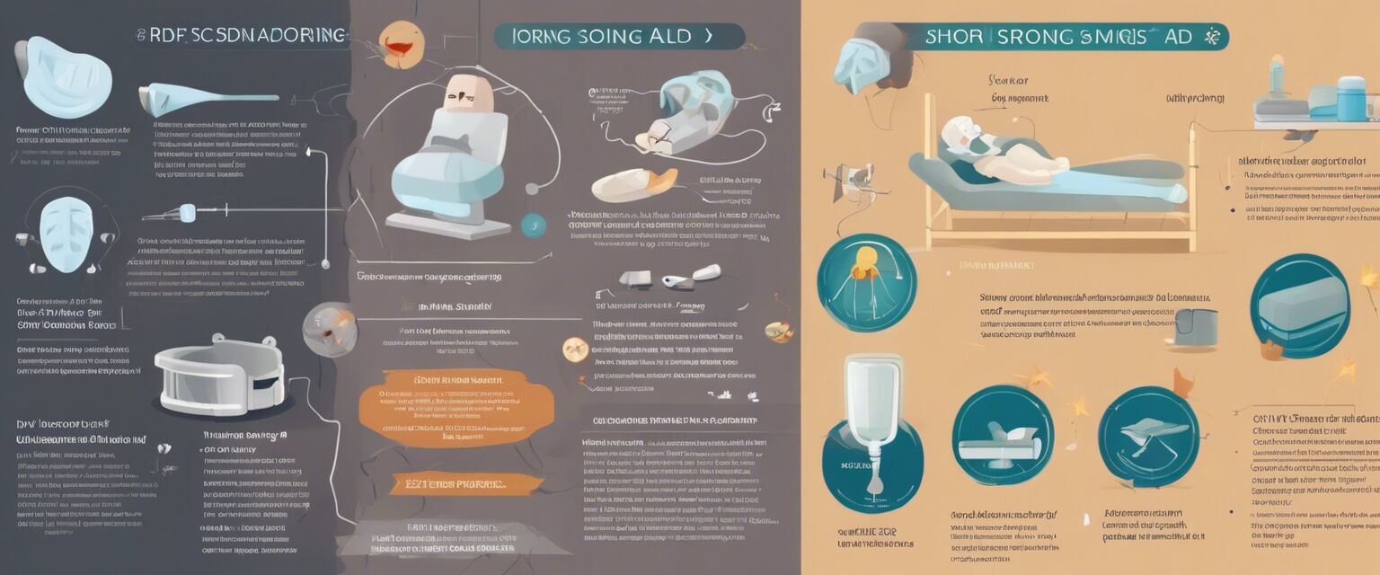 Infographic of various snoring aids features